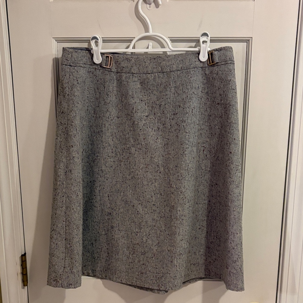 The limited size large Heather Gray A-Line Skirt like new